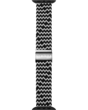 Ted Baker Braided Elastic 22Mm Apple Watch Watchband - Black