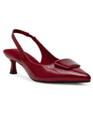Anne Klein Izanda Pointed Toe Slingback Pump - Red