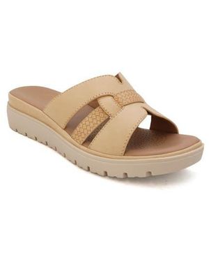 COMODA DESIGNS Tunsa Wedge Slide Sandal - Natural