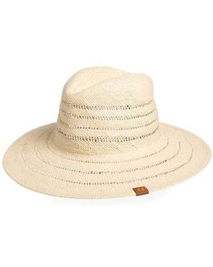 Cole Haan Striped Straw Hat - Natural