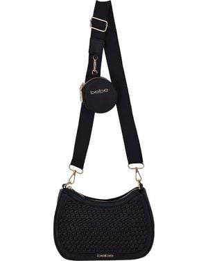 Bebe Katriel Crossbody Bag With Zip Pouch - Black