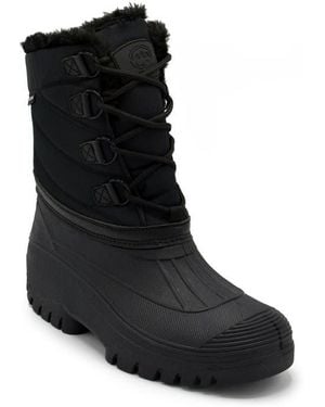 Polar Range Decker Faux Fur Lined Snow Boot - Black