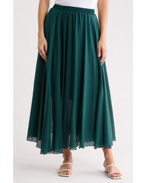 Max Studio Gauze Skirt - Green