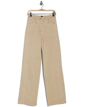 BOSS Marlina Cotton Utility Pants - Natural