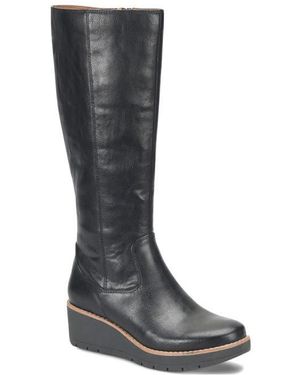 EuroSoft Faghan Wedge Knee High Boot - Black
