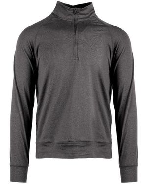 Burnside Jersey Quarter Zip Sweatshirt - Gray