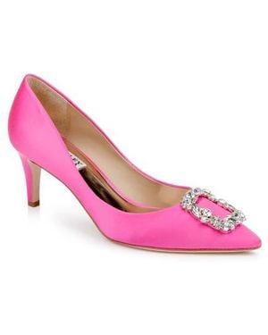 Badgley Mischka Carrie Crystal Embellished Pump - Pink