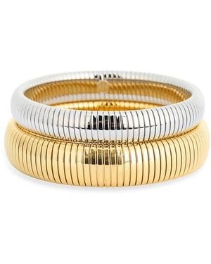 Electric Picks Cleo Set Of 2 Bangle Bracelets - Metallic