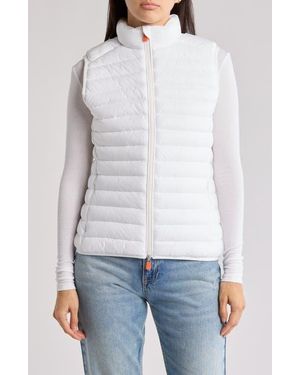 Save The Duck Noemi Quilted Puffer Vest - White