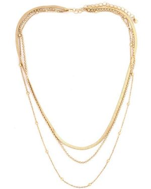 Panacea Layered Chain Necklace - White
