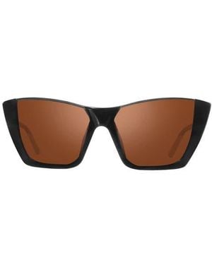 Revo Chelsea 56Mm Polarized Cat Eye Sunglasses - Brown