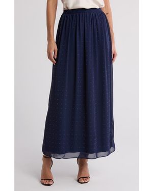 DR2 by Daniel Rainn Studded A-Line Skirt - Blue