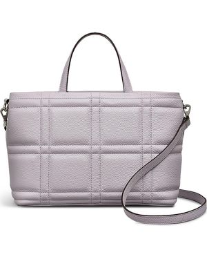 Radley Sunny Dene Small Zip Quilted Leather Satchel - Gray