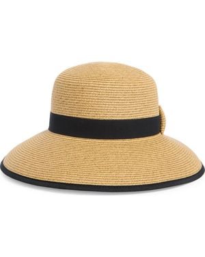 Nine West Bow Back Framer Hat - Natural