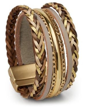 Saachi Braided Multistrand Bracelet - Natural