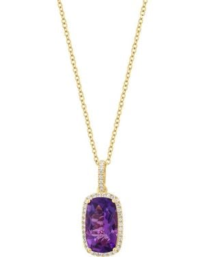 Effy Amethyst & Diamond Pendant Necklace - Purple