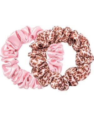 Slip 2-Pack Large Silk Scrunchies - Pink