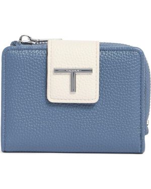 Tahari Daniela French Faux Leather Wallet - Blue