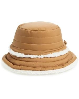 UGG Uggfluff Reversible Faux Fur Bucket Hat - Natural