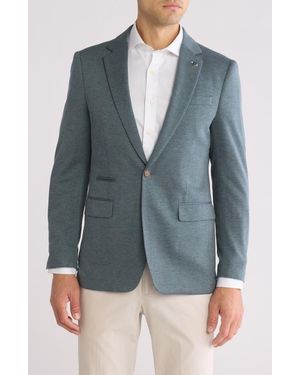T.R. Premium Super Stretch Cotton Blend Blazer - Blue