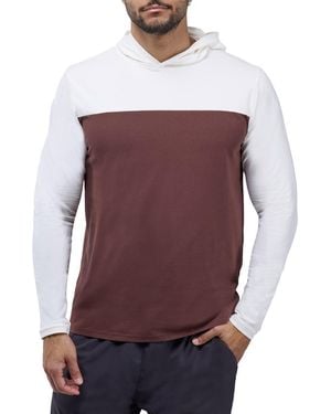 Xray Jeans Colorblock Hooded Sweatshirt - Purple