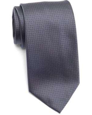 Tom Baine Geo Jacquard Tie - Gray