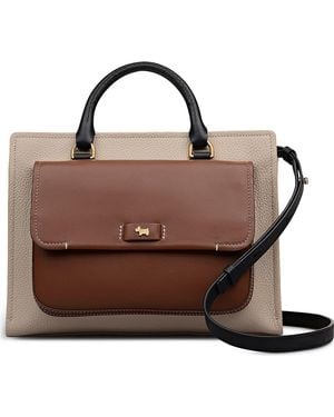 Radley Talbot Way Medium Zip Top Leather Satchel - Brown