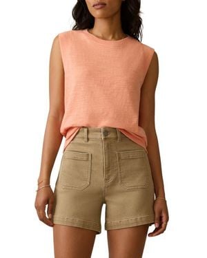 Faherty Sunwashed Slub Muscle Tank - Green