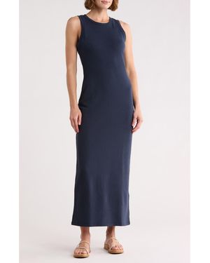 Splendid French Terry Midi Dress - Blue