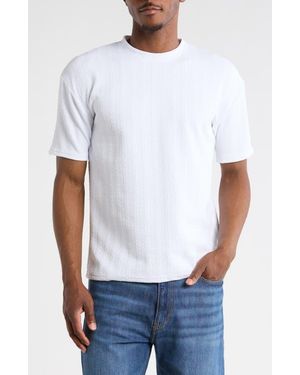 T.R. Premium Textured Knit T-Shirt - White