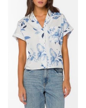 Velvet Heart Bane Camp Shirt - Blue