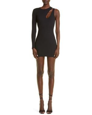 K.ngsley Gender Inclusive R4 Long Sleeve Knit Cutout Dress - Black