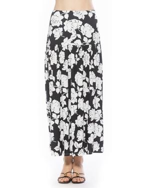 Alexia Admor Aven Drop Waist Maxi Skirt - White