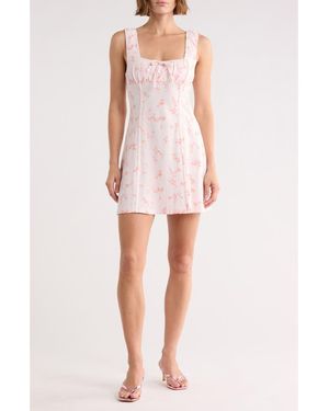 Abound Ruched Bodice Knit Dress - Pink