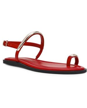 Anne Klein Kallian Toe Loop Sandal - Red