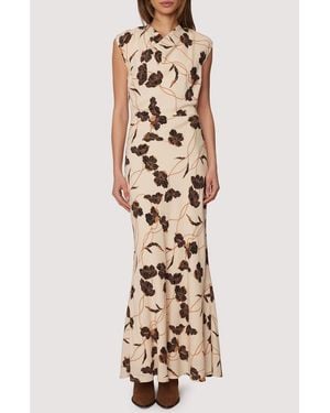 Lost + Wander Echoes Of Romance Floral Maxi Dress - Metallic