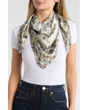 Steve Madden Ditsy Floral Scarf - Gray