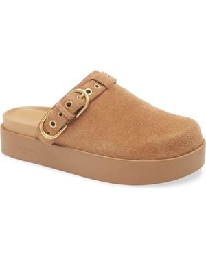 Rag & Bone Geo Buckle Platform Mule - Brown