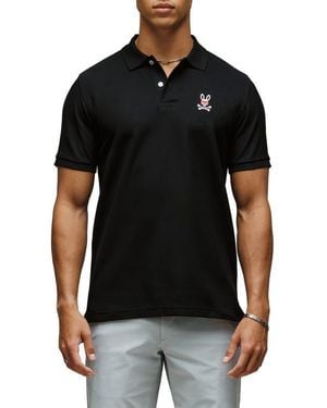 Psycho Bunny Mischief Classic Fit Piqué Polo - Black