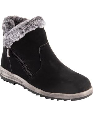 David Tate Bacilia Faux Fur Lined Bootie - Black
