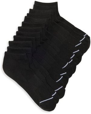 Honeydew Intimates 6-Pack Butter Sole Quarter Socks - Black
