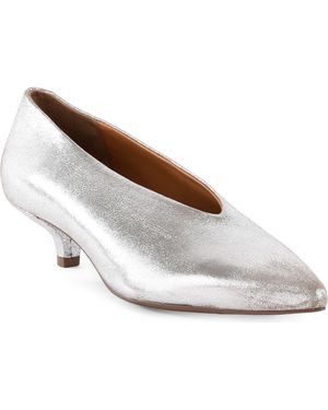 Seychelles Libertine Pointed Toe Kitten Heel Pump - White