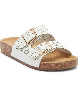 Top Moda Cory Slide Sandal - Metallic