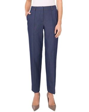Halogen® Topstitch Detail Pintuck Pleat Pants - Blue