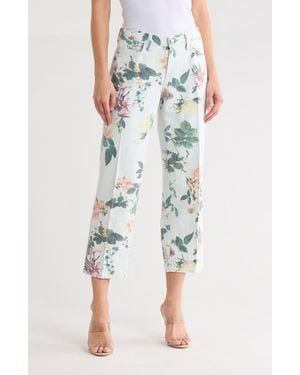 L'Agence Blaine Low Rise Crop Stovepipe Jeans - Multicolor