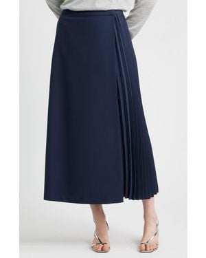 Nordstrom Mixed Media Maxi Skirt - Blue