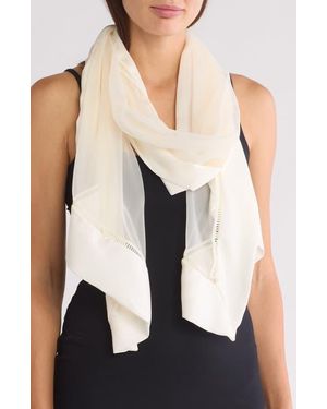 BCBGeneration Mesh Border Evening Wrap - Black