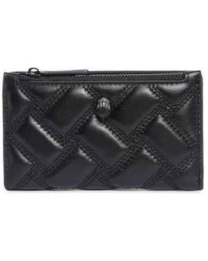 Kurt Geiger Kensington Quilted Leather Bifold Wallet - Gray