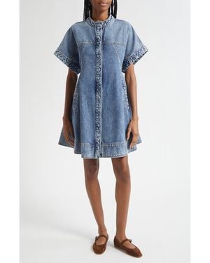 3.1 Phillip Lim Cotton Denim Dress - Blue