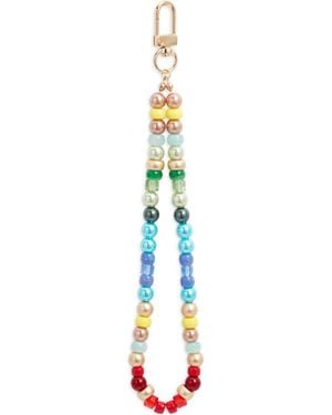 BP. Beaded Phone Wrist Strap Charm - Blue